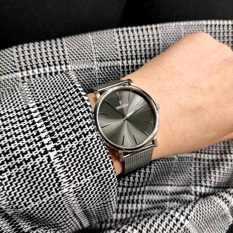 Часы Festina Boyfriend F20475/4 — кварцевые, металл сталь
