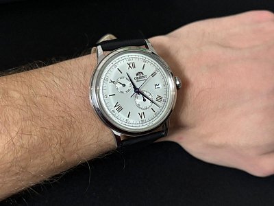 Фото покупателя: Японские механические наручные часы Orient Classic Automatic RA-AK0701S (RN-AK0701S) с хронографом