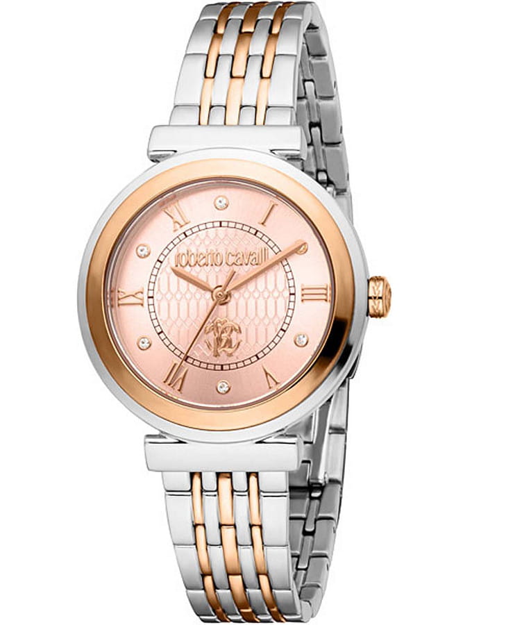 Часы Roberto Cavalli Graziosa RC5L111M0065_SET — кварцевые, сталь металл