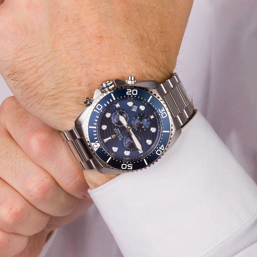 Часы Wainer WA.10300-B — кварцевые, сталь металл