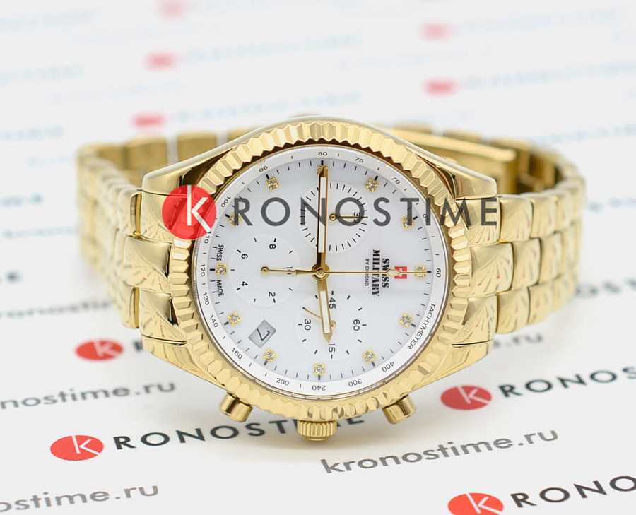 Часы Swiss Military by Chrono Elegant Sports SM30207.03 — кварцевые, сталь металл