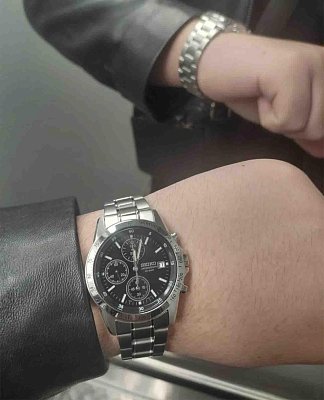 Фото покупателя: Японские наручные часы Seiko Spirit Chronograph SBTQ041 с хронографом