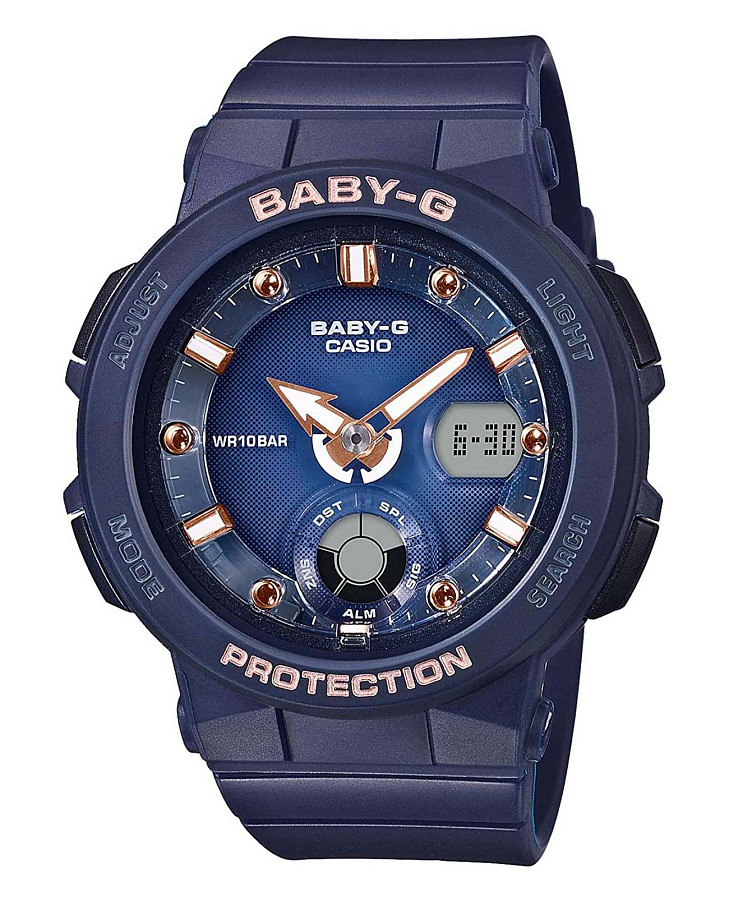 Часы Casio Baby-G BGA-250-2A2 — женские, синий
