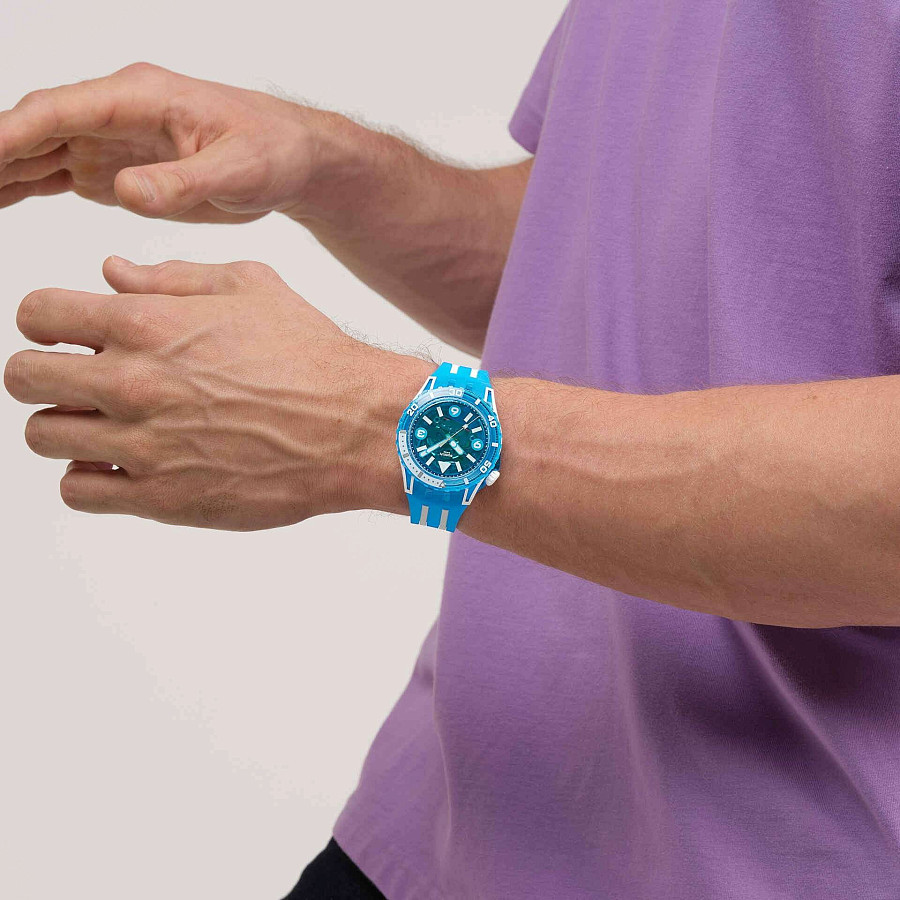 Часы Swatch Blue Fire SSCU09S100 — Швейцария, кварцевые