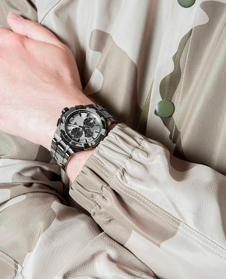 Часы Maurice Lacroix Aikon Chronograph AI1018-PVB02-336-1 — сталь c pvd покрытием, мужские