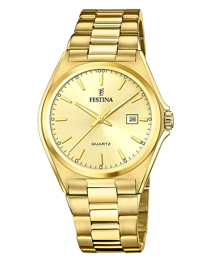 Часы Festina Classics F20555/3 — мужские, золотистый