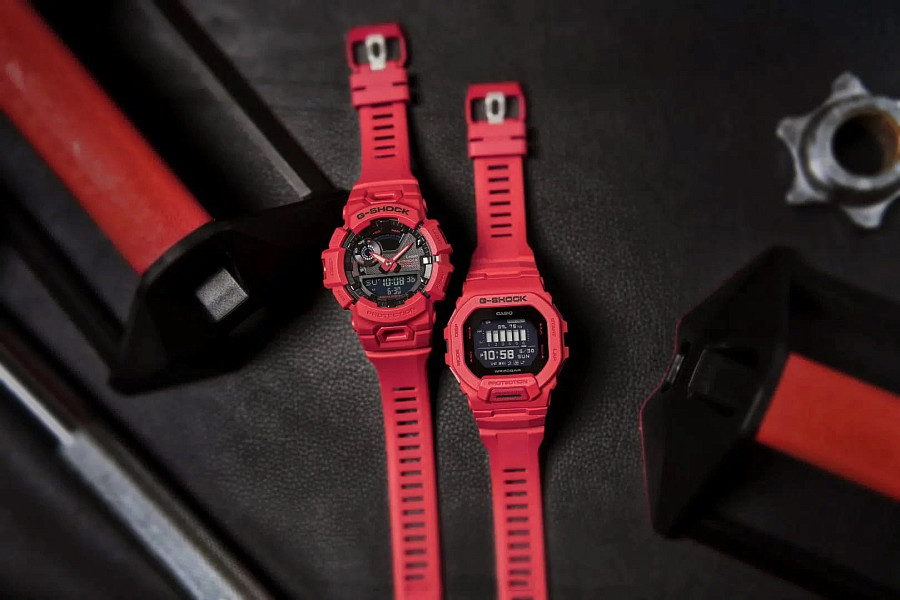 Часы Casio G-Shock GBD-200RD-4 — полимер, мужские