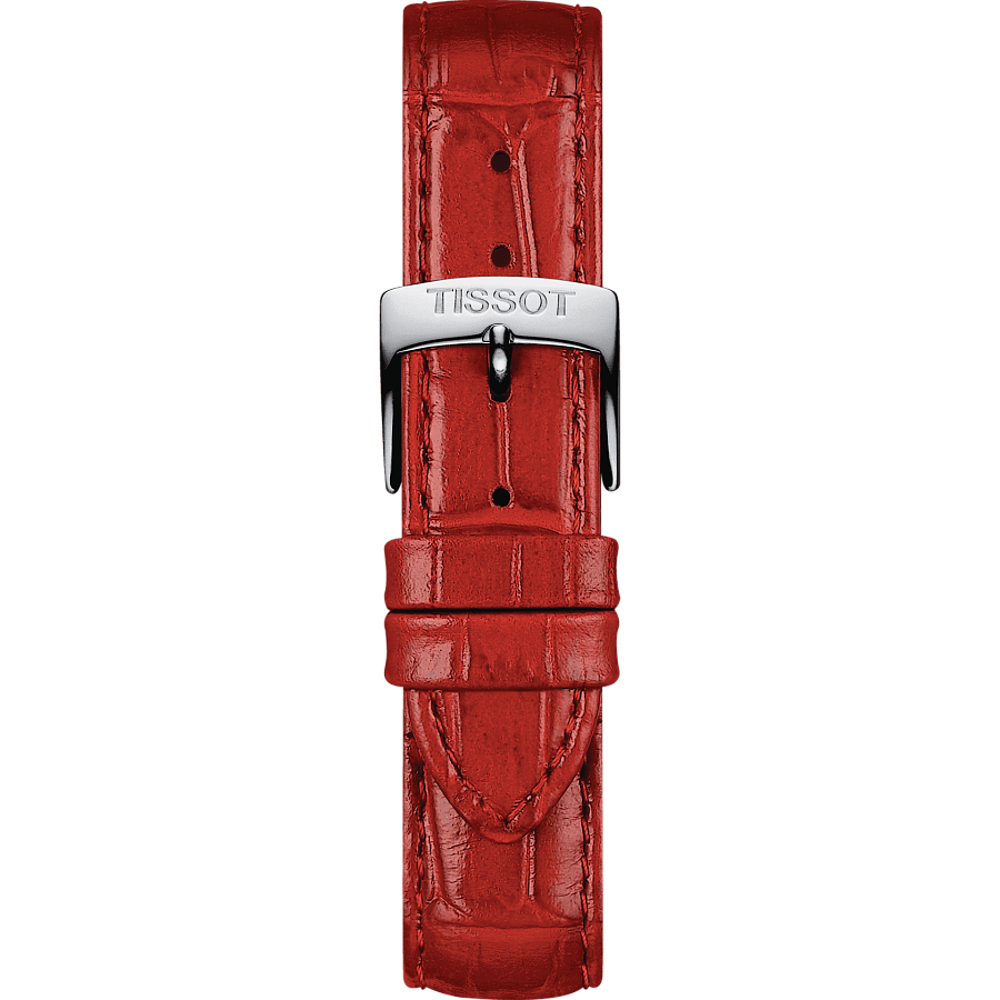 Часы Tissot Carson Premium Lady Automatic T122.207.16.036.01 — белый, металл сталь