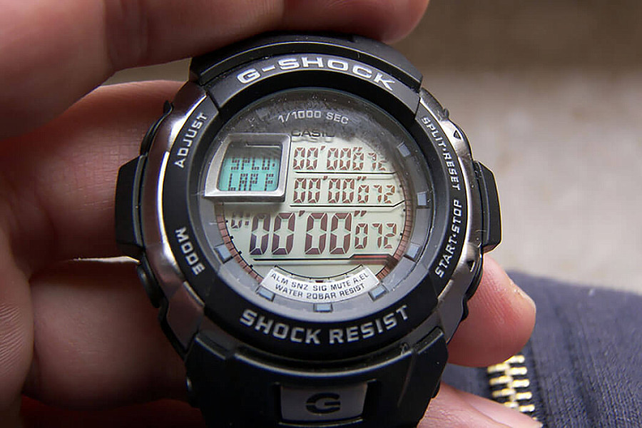 Часы Casio G-Shock G-7700-1 — серый, пластик
