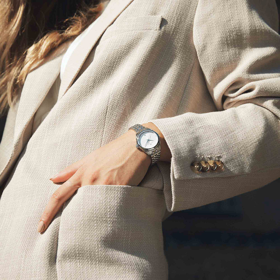Часы Hamilton Jazzmaster Lady Quartz H32231110 — кварцевые, сталь металл