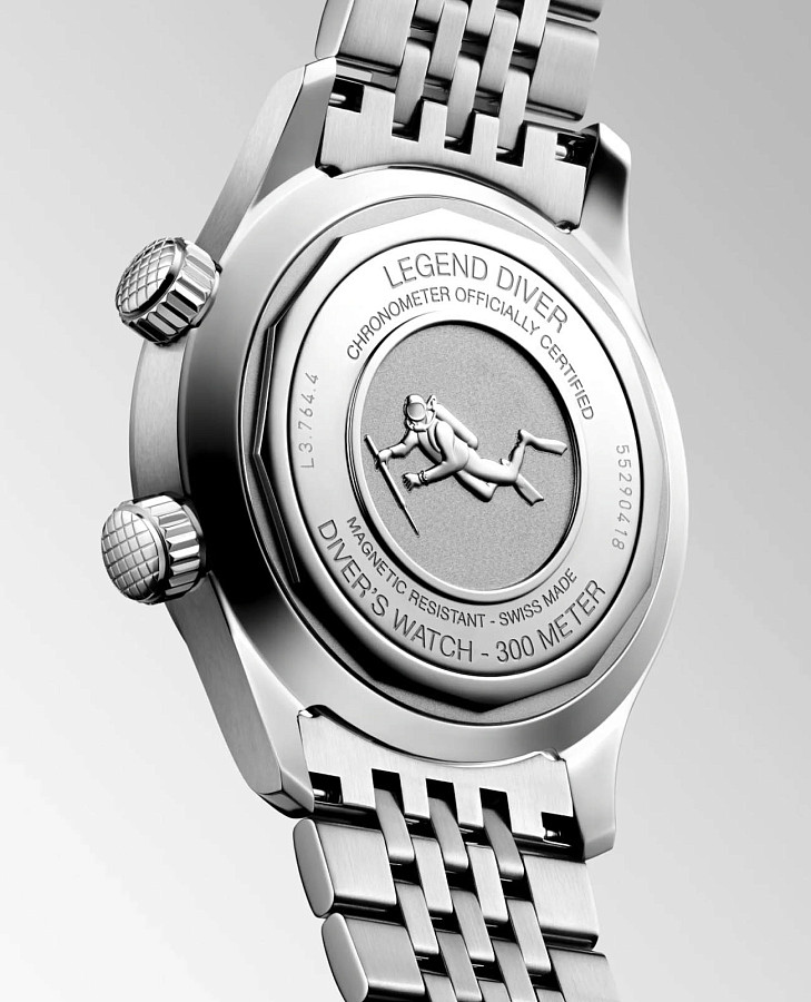 Часы Longines Legend Diver L3.764.4.99.6 — металл сталь, Швейцария