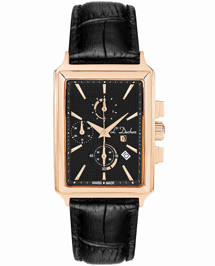 Часы L'Duchen Adventure Chrono D 612.41.31 — мужские, черный