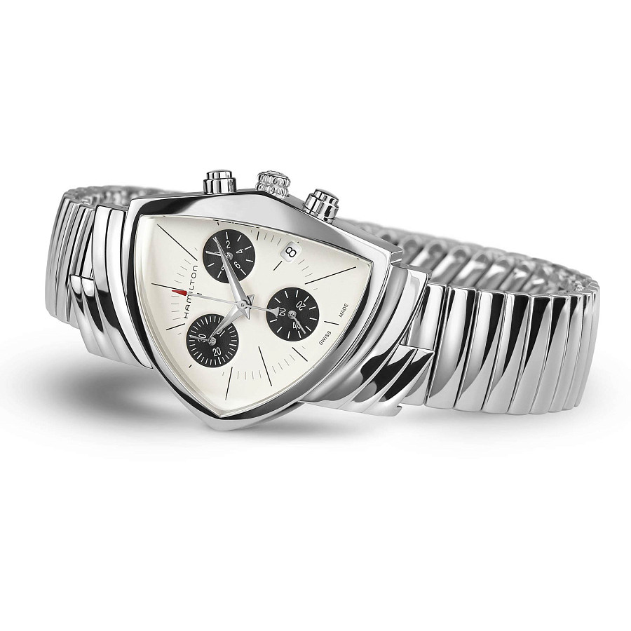 Часы Hamilton Ventura Chrono Quartz H24432151 — кварцевые, сталь