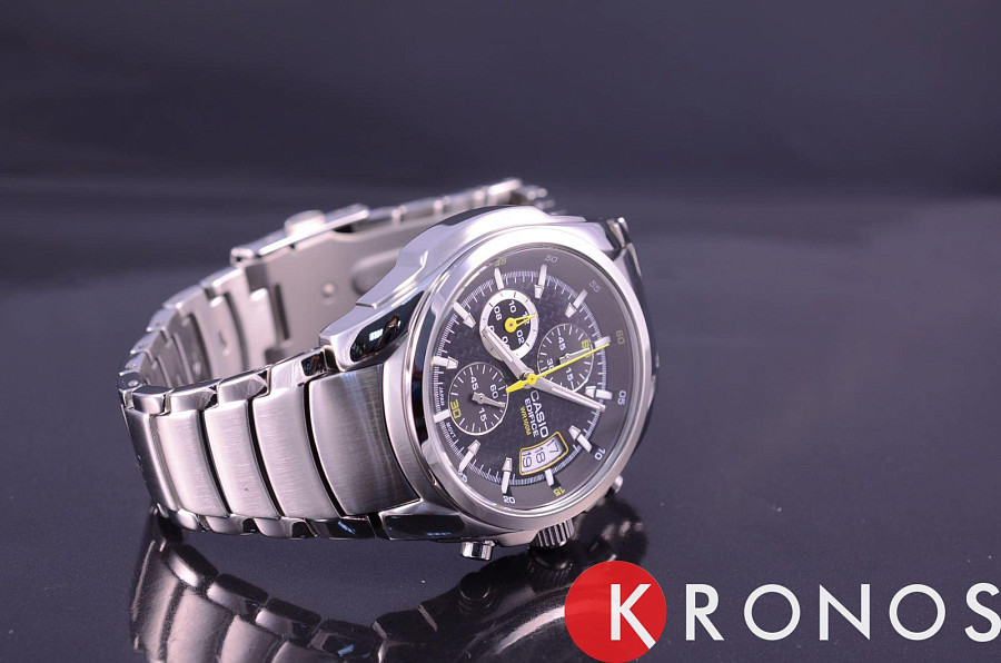 Часы Casio Edifice EF-512D-1A — кварцевые, сталь металл
