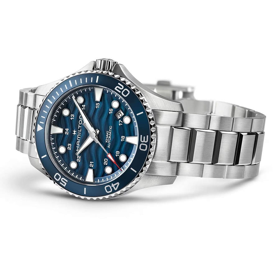 Часы Hamilton Khaki Navy Scuba Auto 40 mm H82425140 — механические, сталь металл