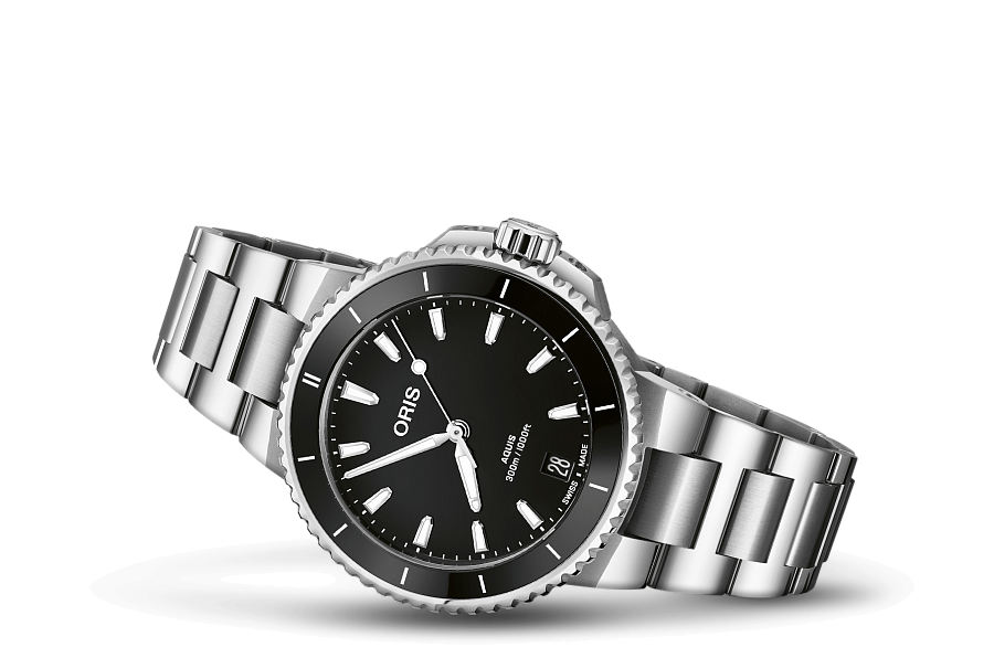 Часы Oris Aquis 01 733 7792 4154-07 8 19 05P — механические, сталь металл