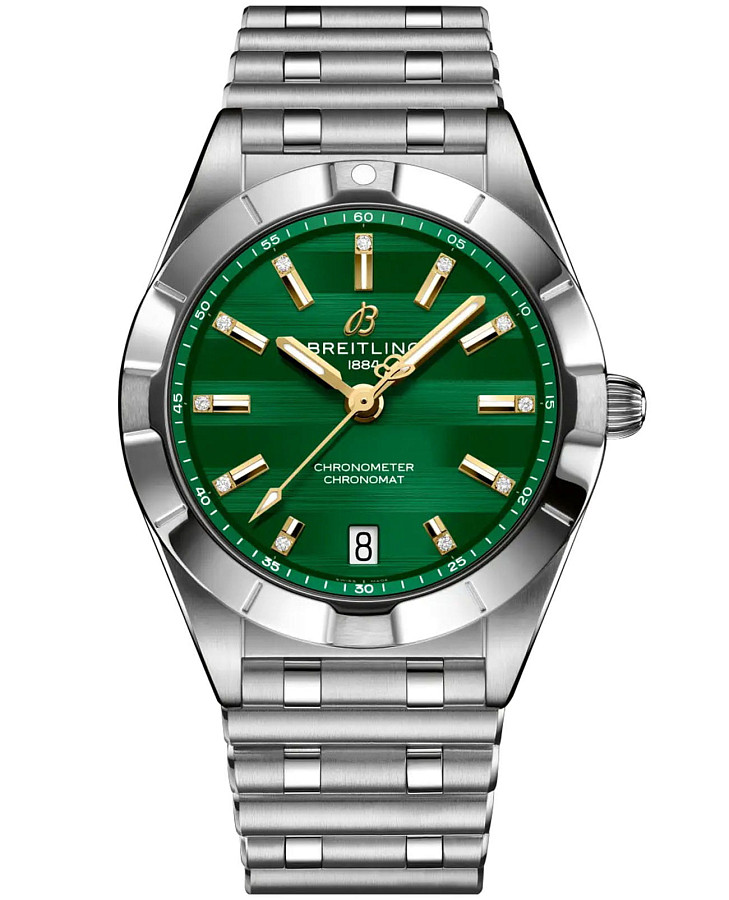 Часы Breitling Chronomat 32 A773107A1L1A1 — женские, зеленый