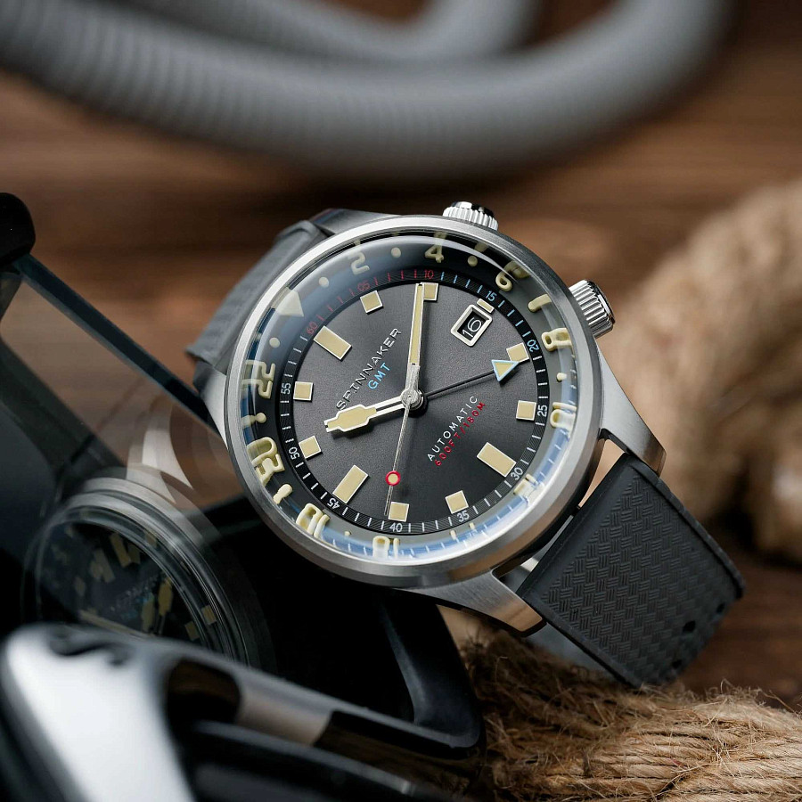 Часы Spinnaker Bradner Gmt Automatic SP-5121-33 — механические, металл сталь