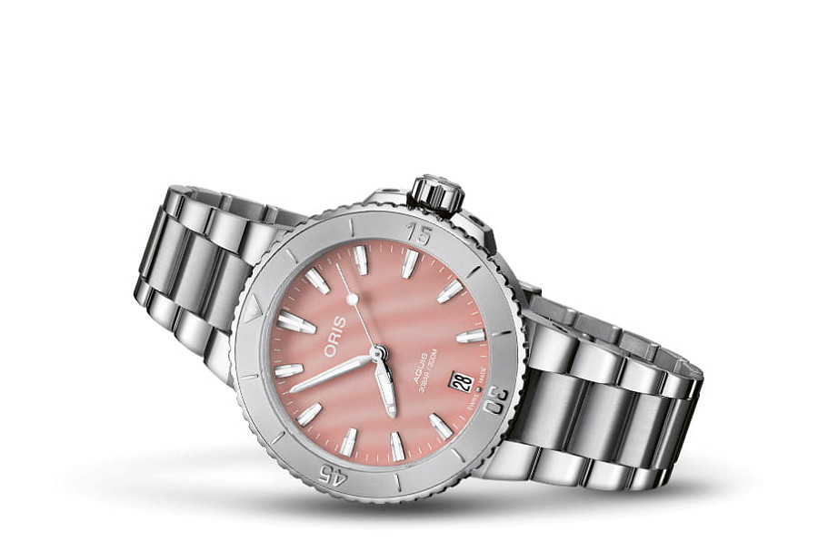 Часы Oris Aquis Date 01 733 7770 4158-07 8 18 05P — механические, сталь