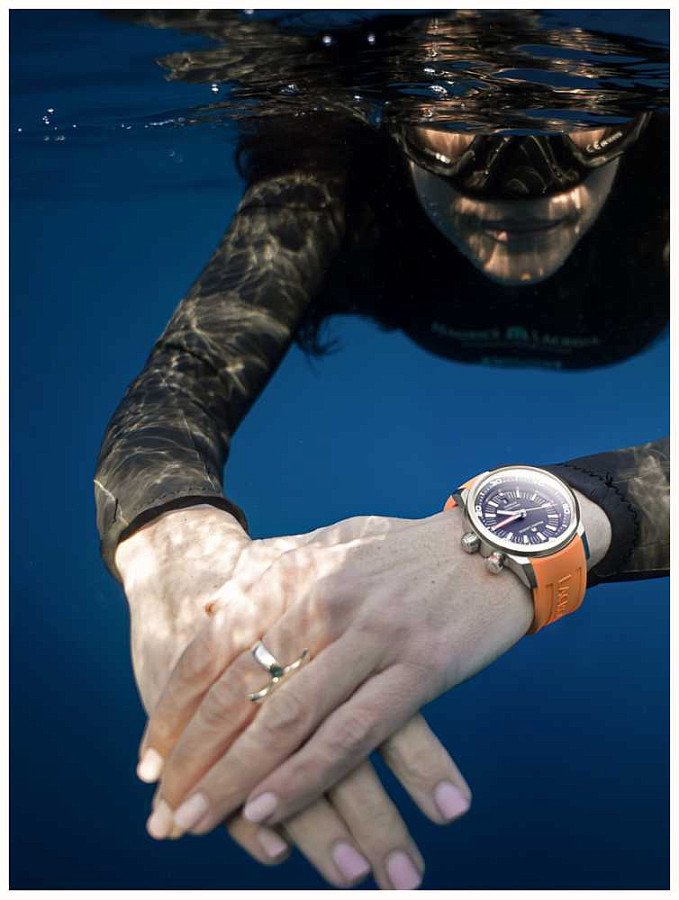 Часы Maurice Lacroix Pontos s diver PT6248-SS00L-330-J — механические, сталь металл