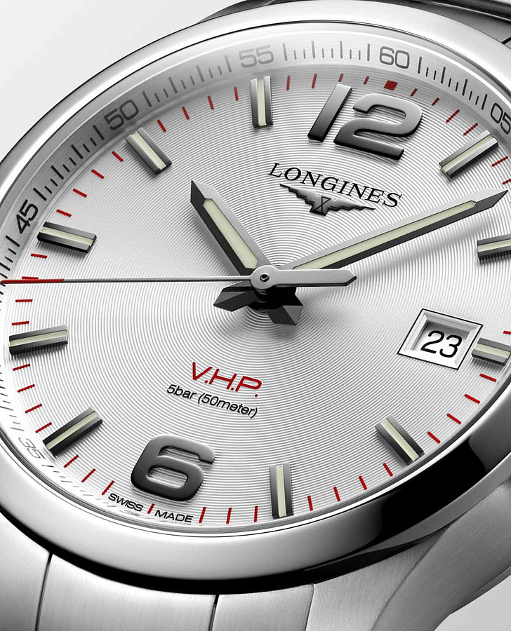 Часы Longines Conquest V.H.P. L3.726.4.76.6 — нержавеющая сталь, мужские