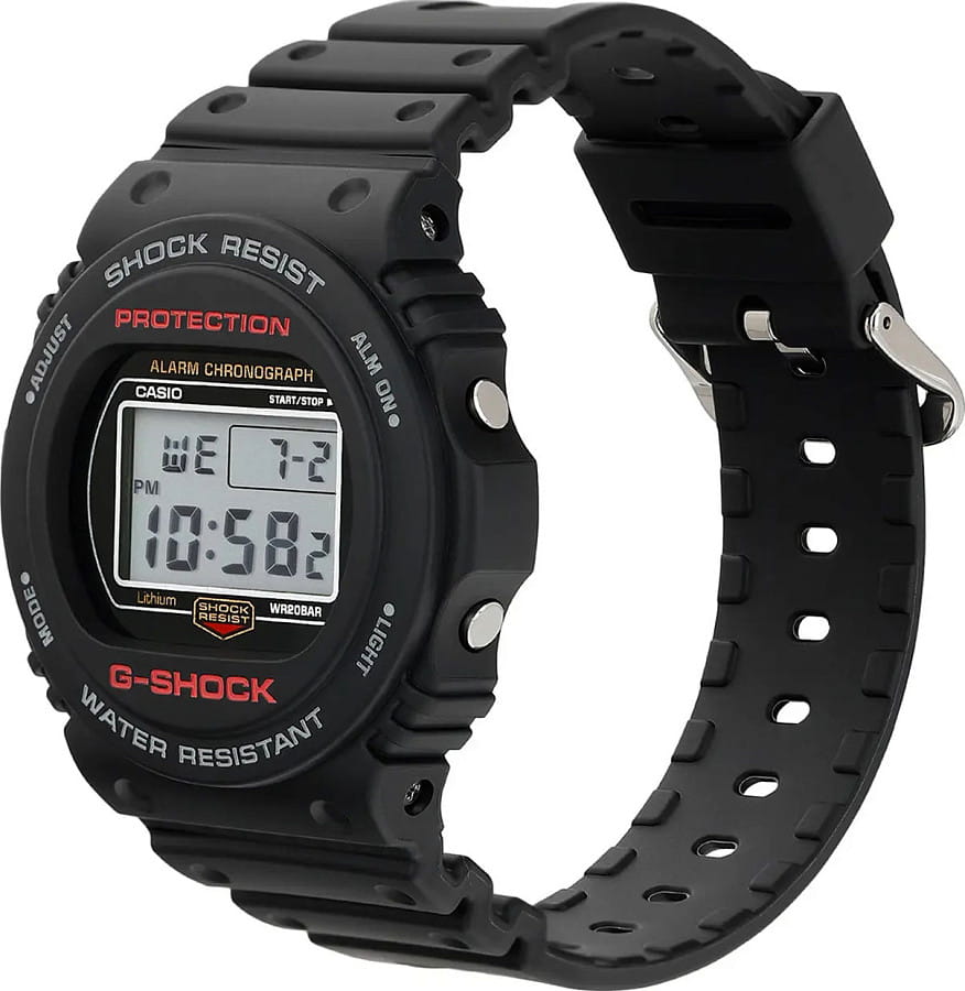 Часы Casio G-Shock DW-5750E-1E — электронные, пластик