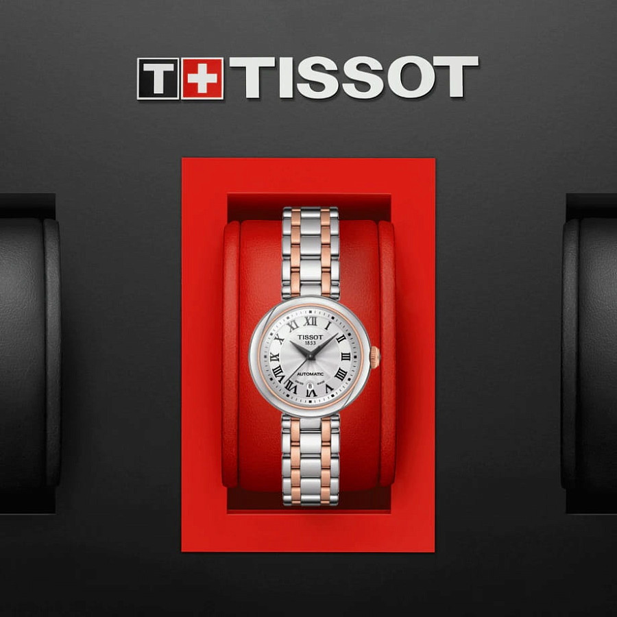 Часы Tissot Bellissima Automatic T126.207.22.013.00 — белый, сталь