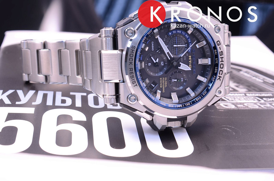 Часы Casio G-Shock Premium MTG-G1000D-1A2 — мужские, серебристый