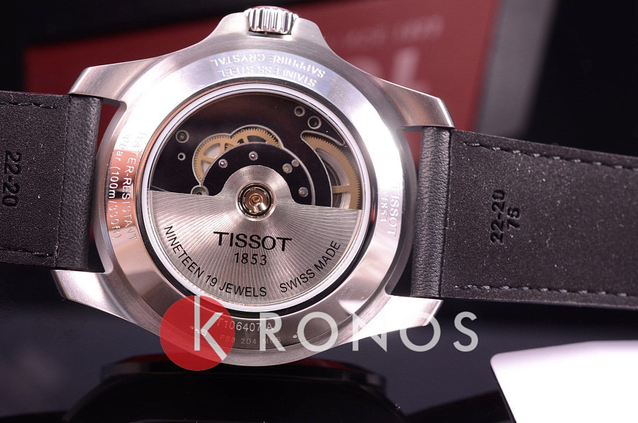 Часы Tissot V8 Swissmatic T106.407.16.051.00 — черный, сталь металл