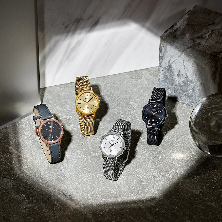 Часы Casio Sheen SHE-4554BM-1AUDF — металл сталь, Япония