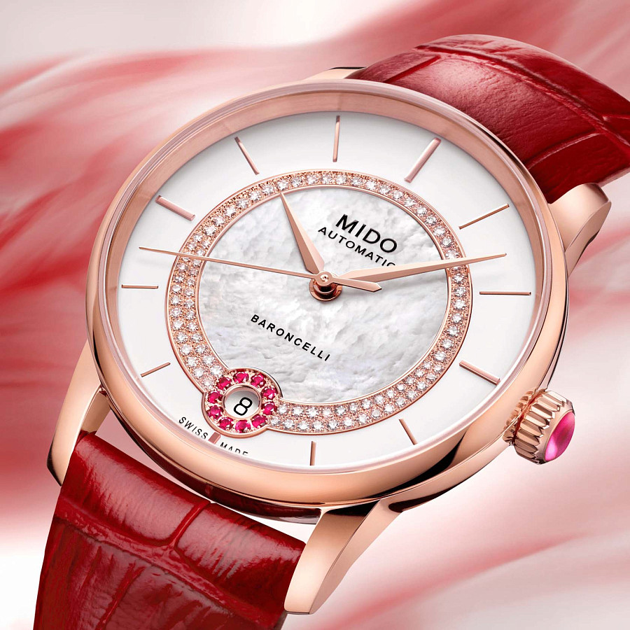 Часы Mido Baroncelli Lady Necklace M037.807.36.031.01 — Швейцария, механические