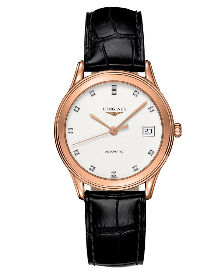 Часы Longines Flagship L4.774.8.27.2 — мужские, белый