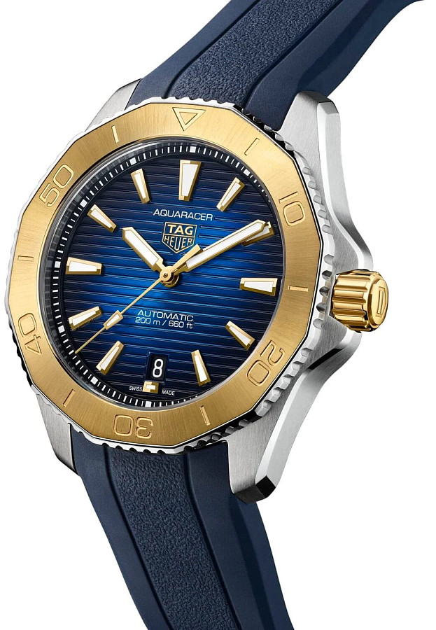 Часы TAG Heuer Aquaracer Professional 200 WBP2150.FT6210 — механические, сталь металл золото