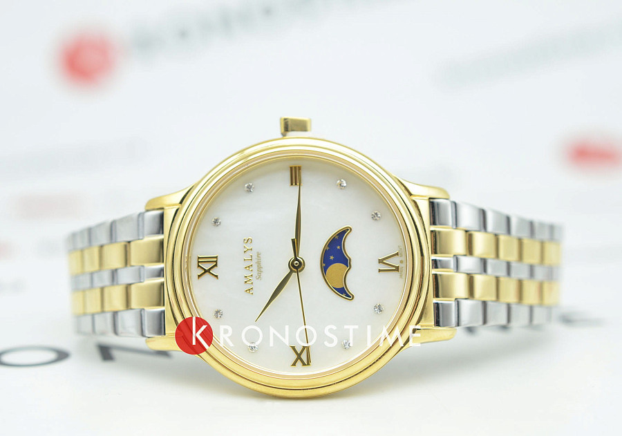 Часы Amalys Simone AMW-205 — кварцевые, сталь металл