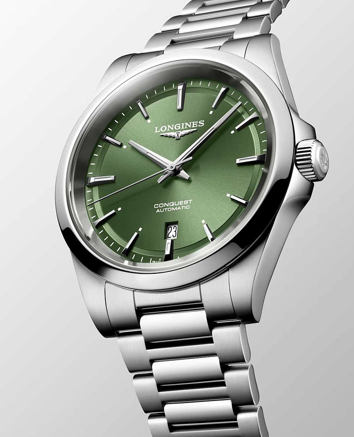 Часы Longines Conquest L3.830.4.02.6 — мужские, серебристый