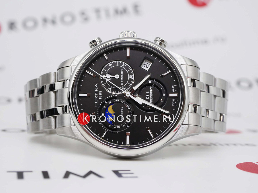Часы Certina DS-8 Chronograph Moon Phase C033.450.11.051.00 — нержавеющая сталь, мужские