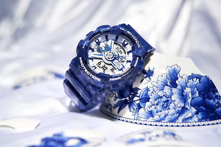 Часы Casio G-Shock GA-110BWP-2A — Япония, электронные