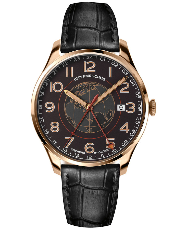 Часы Штурманские Спутник Наследие GMT 51524/1079663 — мужские, черный