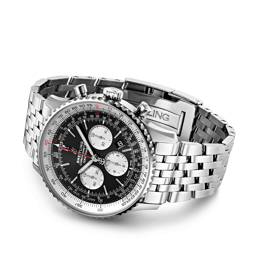 Часы Breitling Navitimer B01 Chronograph 46 AB0127211B1A1 — металл сталь, Швейцария