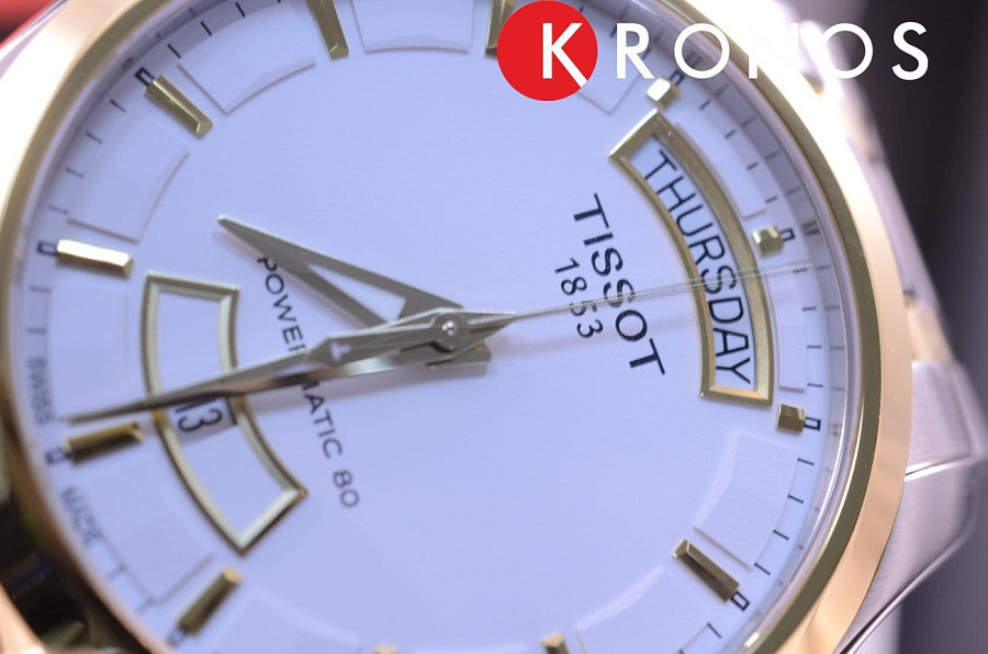 Часы Tissot Couturier Powermatic 80 T035.407.22.011.01 — сталь c pvd покрытием, мужские