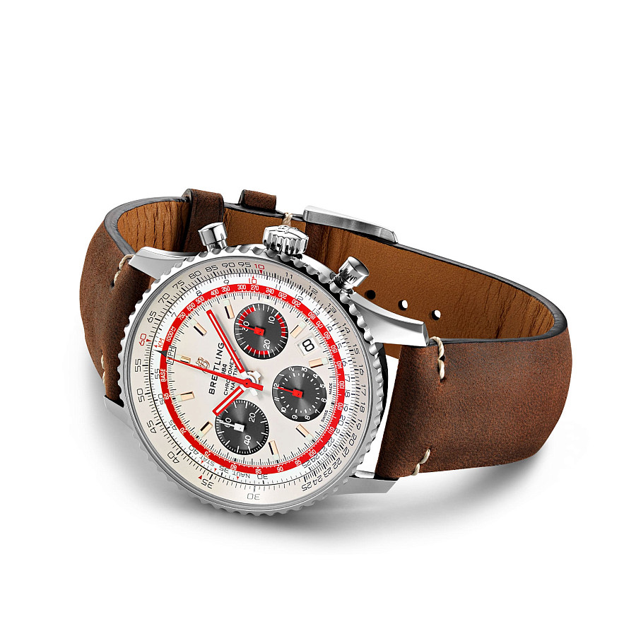 Часы Breitling Navitimer B01 Chronograph 43 TWA AB01219A1G1X1 — сталь металл, Швейцария