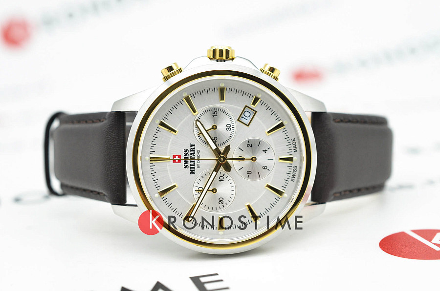 Часы Swiss Military by Chrono Sports Chronograph SM34107.15 — сталь металл, Швейцария