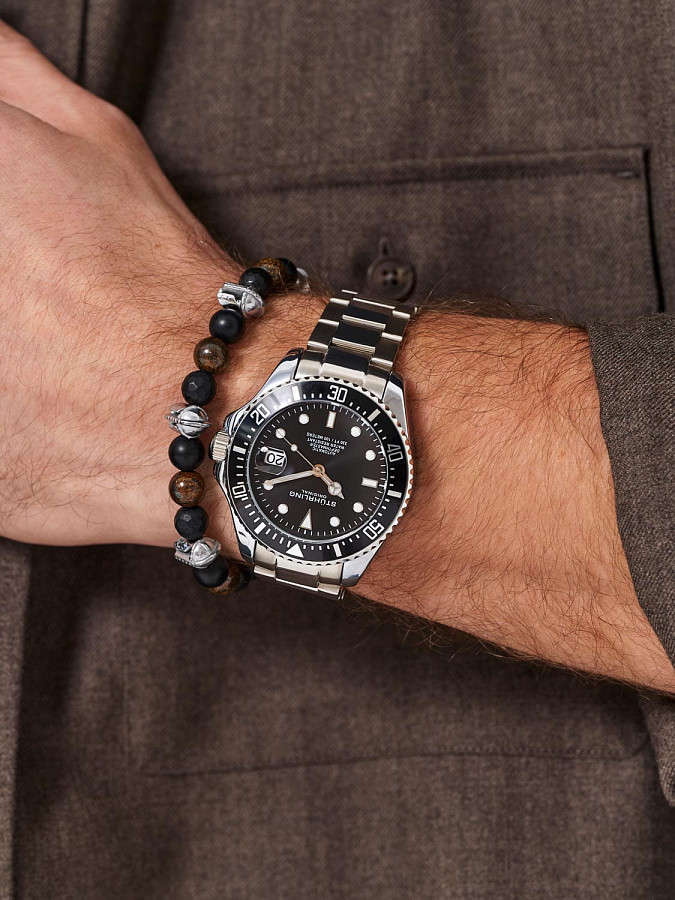 Часы Stuhrling Aquadiver 4048.1 — металл сталь, США