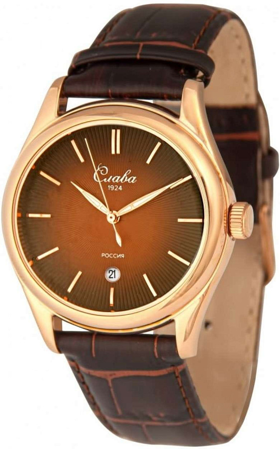Часы Слава Сенат 2493535/300-2115 — кварцевые, металл сталь