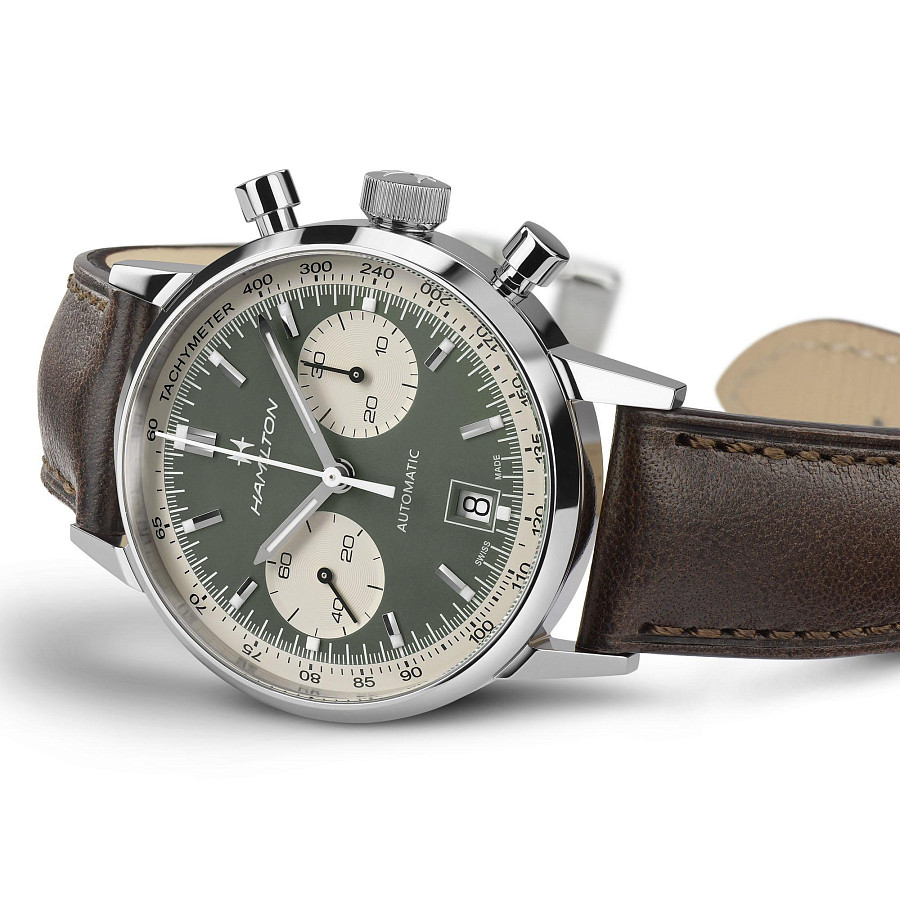 Часы Hamilton American Classic Intra-Matic Auto Chrono H38416560 — механические, Швейцария, мужские