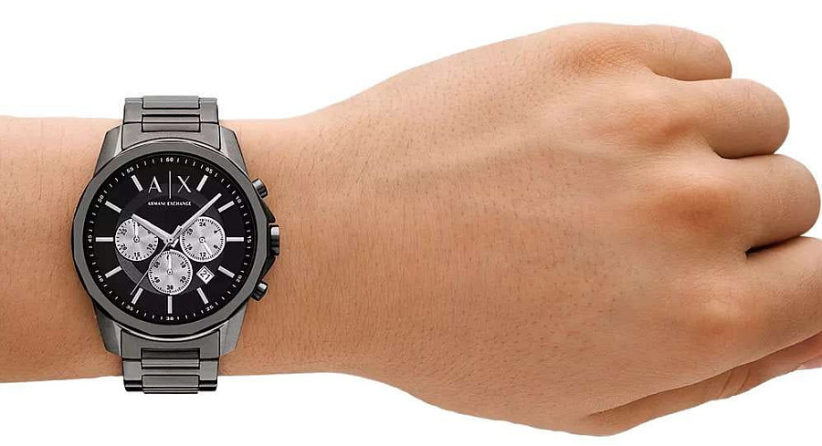 Часы Armani Exchange Banks AX1765 — кварцевые, сталь металл