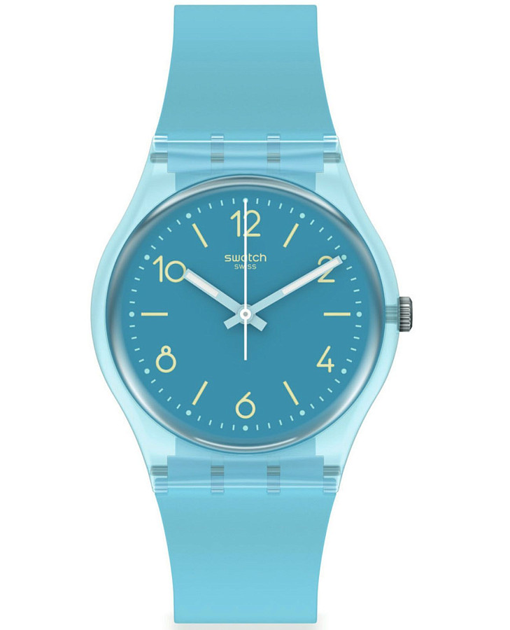 Часы Swatch Gent Biosourced Standart SO28S101 — женские, голубой