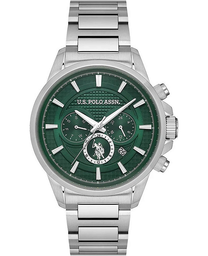 Часы U.S. Polo Assn. Crossing USPA1084-01 — мужские, зеленый