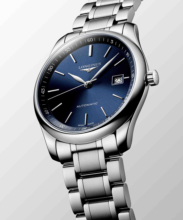 Часы Longines Master Collection L2.793.4.92.6 — синий, металл сталь