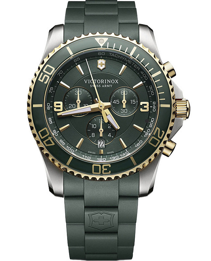 Часы Victorinox Maverick Chronograph 241694 — мужские, зеленый